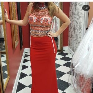 Red prom dress